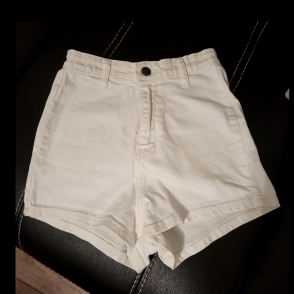 White PLT Shorts
